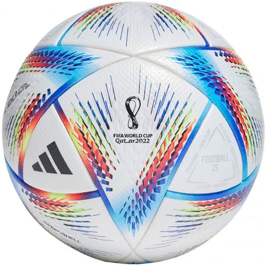 Football adidas Al Rihla Pro white, blue and orange H57783