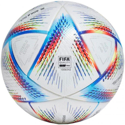 Football adidas Al Rihla Pro white, blue and orange H57783