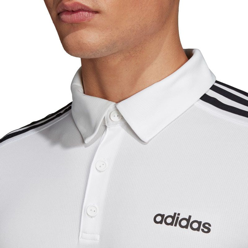Adidas men's d2m hot sale 3s polo shirt
