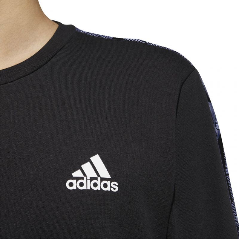 Adidas essentials tape sweatshirt deals
