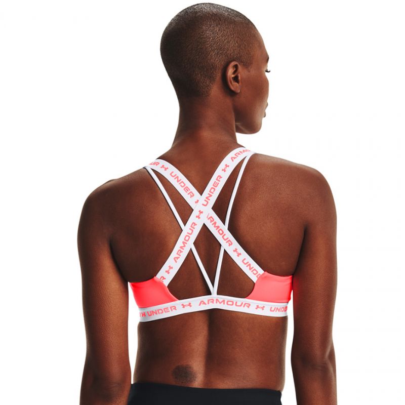 Nike Logo Sports Bra Top Light Support Pink Red