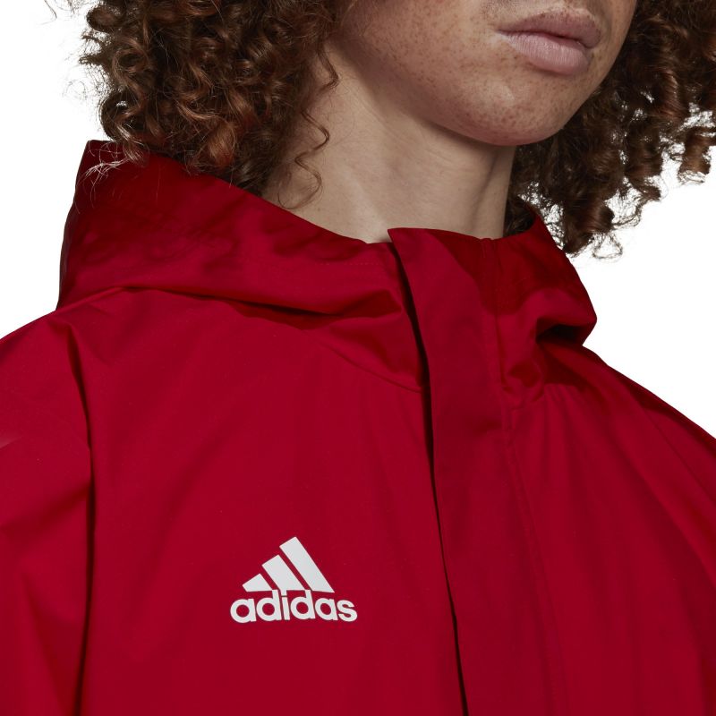 Adidas rain jacket red top