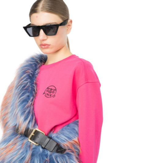 Pinko sweatshirt with shiny Love Birds W 101831A162 Clothing , Sweatshirts , Women Your Sports Performance