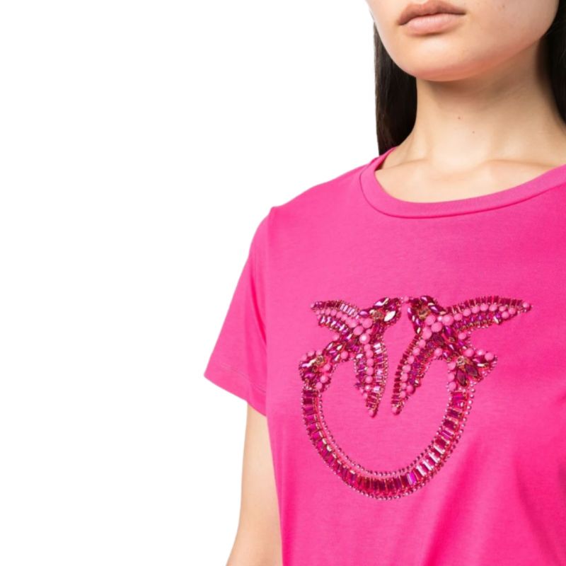 Pinko Quentin Love Birds T-shirt W 100535A15D Clothing , Shirts , Women Your Sports Performance