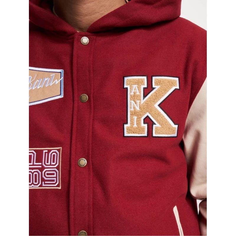 Karl Kani Retro Patch Hooded Block College Jacket M 6075237 Clothing , Jackets, vests , Men Your Sports Performance