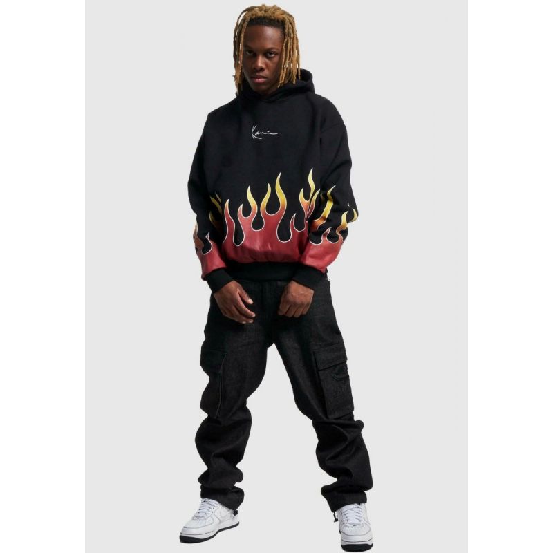 Karl Kani Small Signature Flame Os Hoodie M 6021649 Clothing , Sweatshirts , Men Your Sports Performance