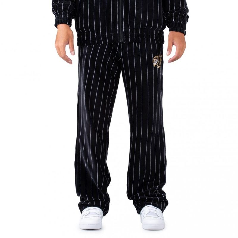 Sean John Vintage Pinstripe Velours Trackpants M 6004556 Clothing , Pants, shorts , Men Your Sports Performance