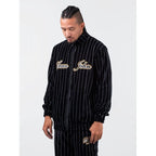 Sean John Vintage Pinstripe Velours Trackjacket M 6078109 Clothing , Sweatshirts , Men Your Sports Performance
