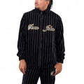 Sean John Vintage Pinstripe Velours Trackjacket M 6078109 Clothing , Sweatshirts , Men Your Sports Performance