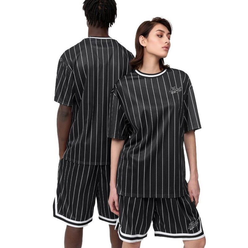Karl Kani Chest Varsity Pinstripe Mesh Tee Light M 6038524 Clothing , Shirts , Men Your Sports Performance
