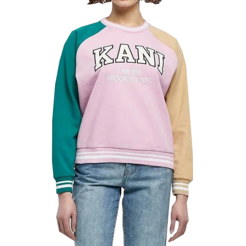 Karl Kani Serif Block College Crew Neck W 6120154 Clothing , Shirts , Women Your Sports Performance