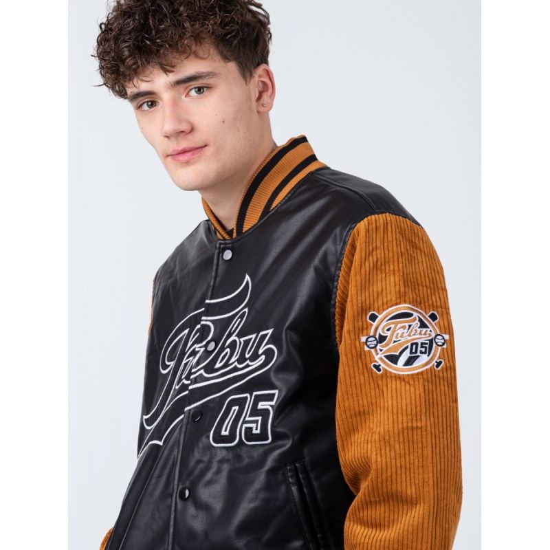 Fubu Bomber Jacket Varsity Block Corduroy Jacket M 6075110 Clothing , Jackets, vests , Men Your Sports Performance