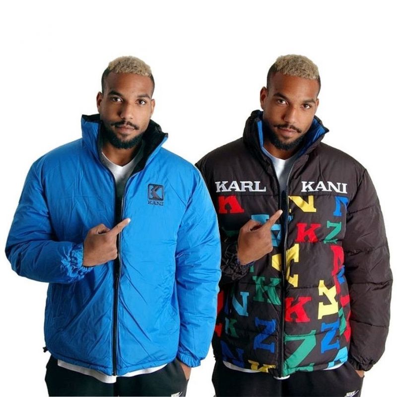 Karl Kani Retro Block Reversible Logo Puffer Jacket M 6076821 Clothing , Jackets, vests , Men Your Sports Performance