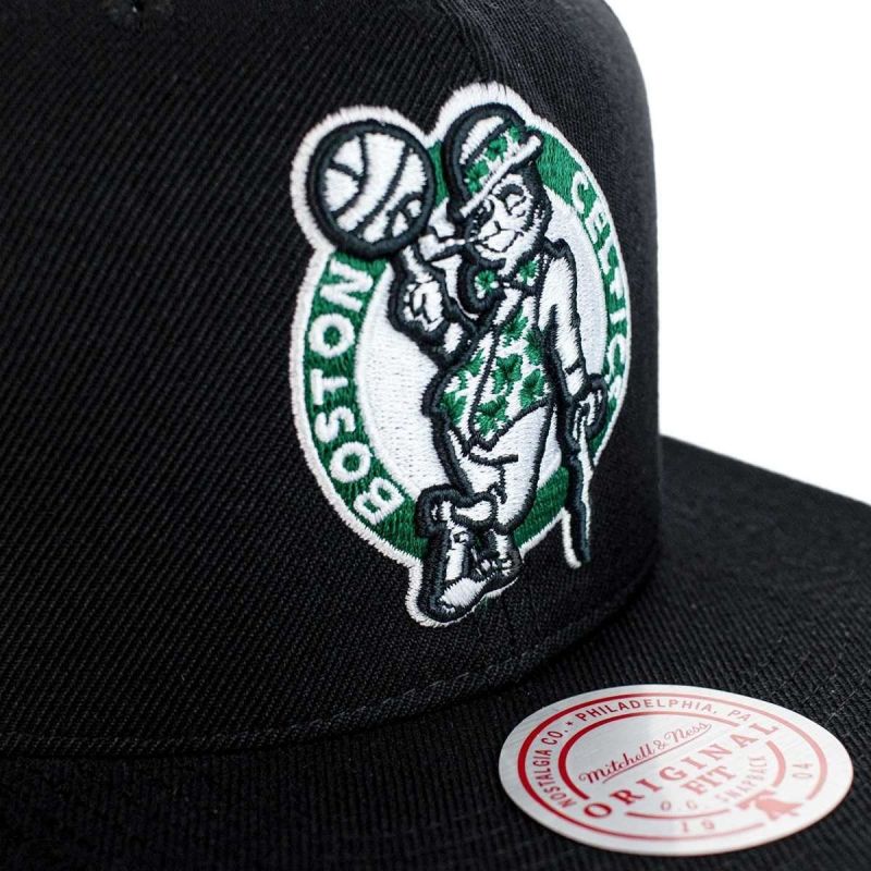 Mitchell & Ness NBA Boston Celtics Top Spot Snapback Hwc Celtics Cap HHSS2976-BCEYYPPPBLCK Clothing , Hats, scarves, gloves , Men Your Sports Performance