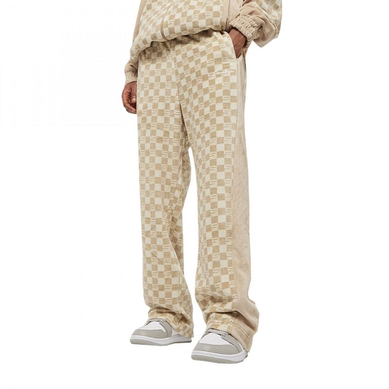 Sean John Check Velours Trackpants M 6004785 Clothing , Pants, shorts , Men Your Sports Performance