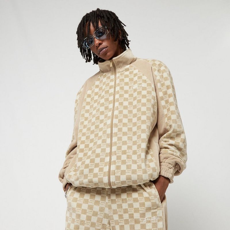 Sean John Check Velours Trackjacket M 6078156 Clothing , Sweatshirts , Men Your Sports Performance