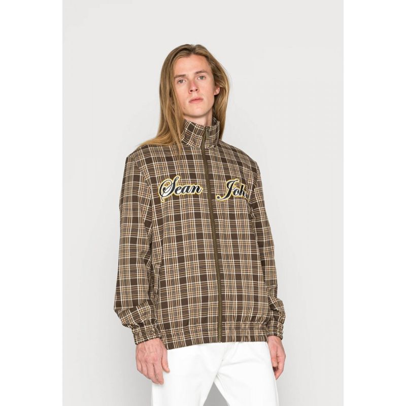 Sean John Vintage Pinstripe Check Trackjacket M 6078110 Clothing , Sweatshirts , Men Your Sports Performance