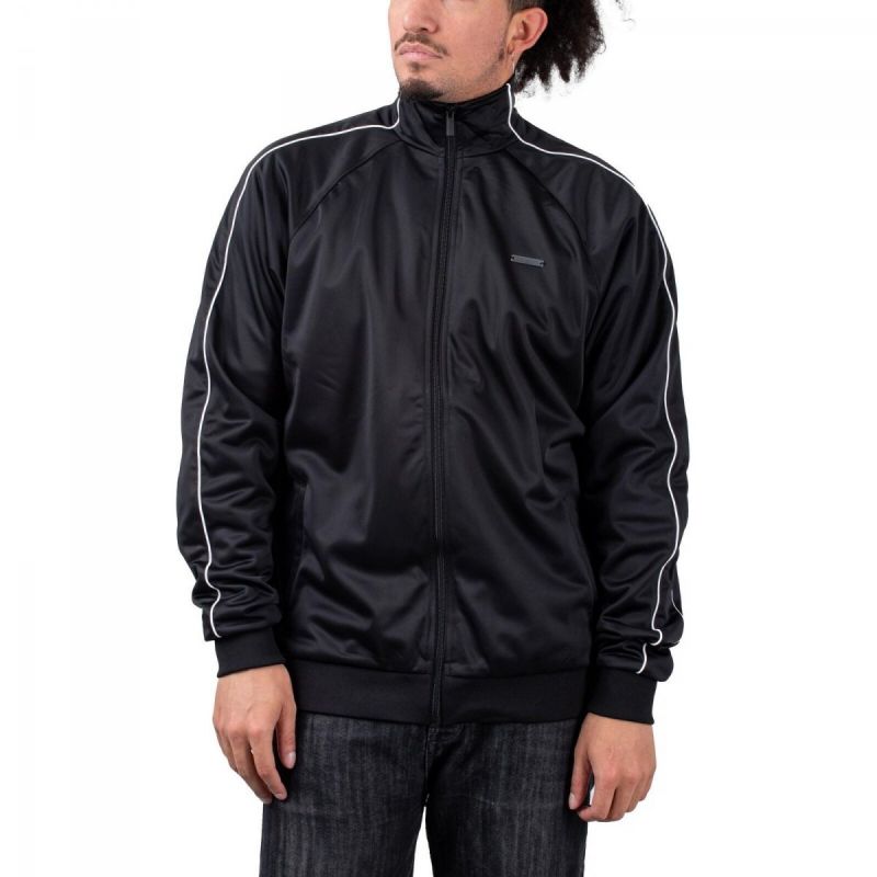 Sean John Script Logo Neoprene Trackjacket M 6078158 Clothing , Sweatshirts , Men Your Sports Performance