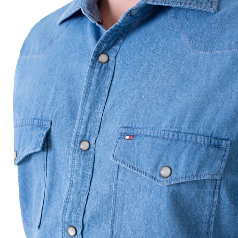 Tommy Hilfiger Denim Shirt M MW0MWII870-IAO