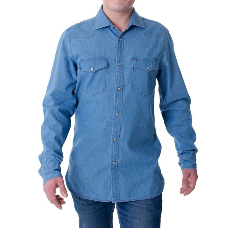 Tommy Hilfiger Denim Shirt M MW0MWII870-IAO