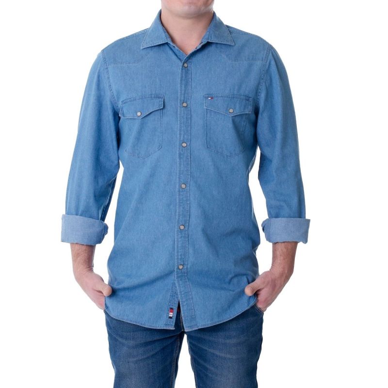 Tommy Hilfiger Denim Shirt M MW0MWII870-IAO