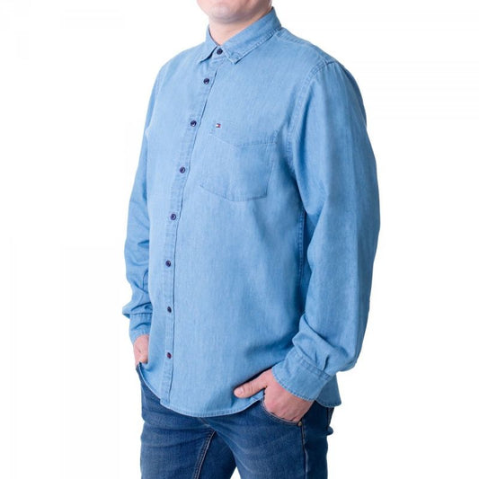 Tommy Hilfiger Organic Cotton Denim Shirt M MW0MWI0956-IAO