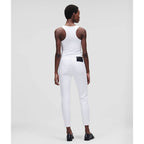 Karl Lagerfeld White Gf Denim Pants W 221W1101 jeans Clothing , Pants, shorts , Women Your Sports Performance