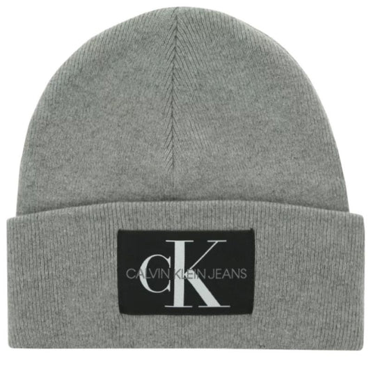 Calvin Klein Jeans Monologo Patch Non-Rib Beanie K50K506246 Clothing , Hats, scarves, gloves , Men Your Sports Performance