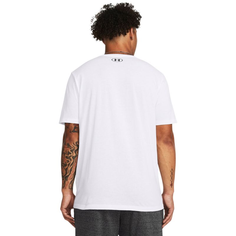 Under Armour GRAPH W SPORTSTYLE LC SS - Sports T-shirt - white/white 
