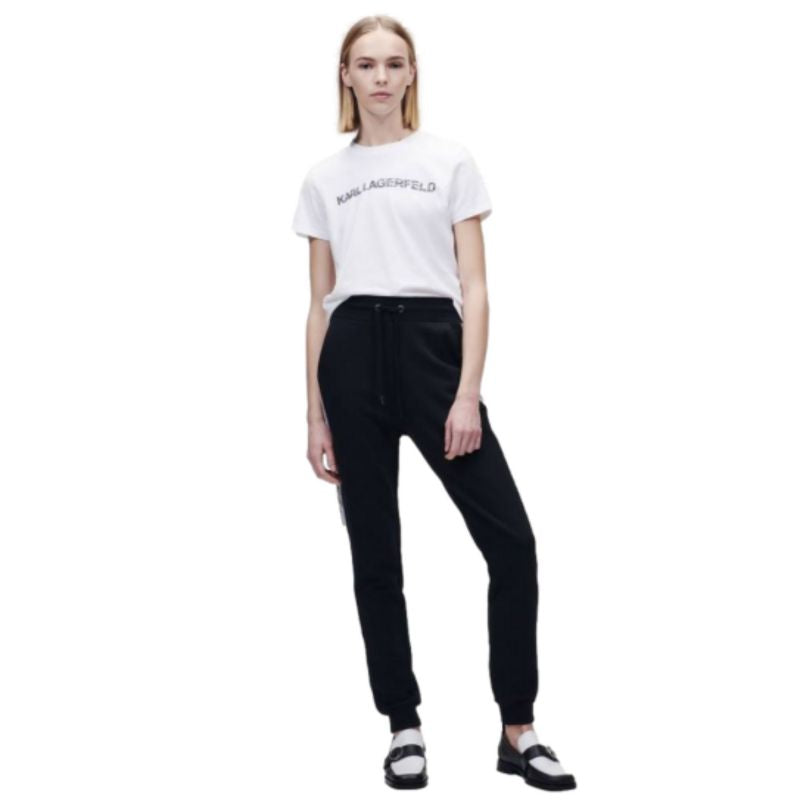 Karl Lagerfeld Logo Tape Sweat Pants W 221W1054 Clothing , Pants, shorts , Women Your Sports Performance