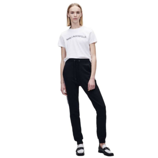 Karl Lagerfeld Logo Tape Sweat Pants W 221W1054 Clothing , Pants, shorts , Women Your Sports Performance