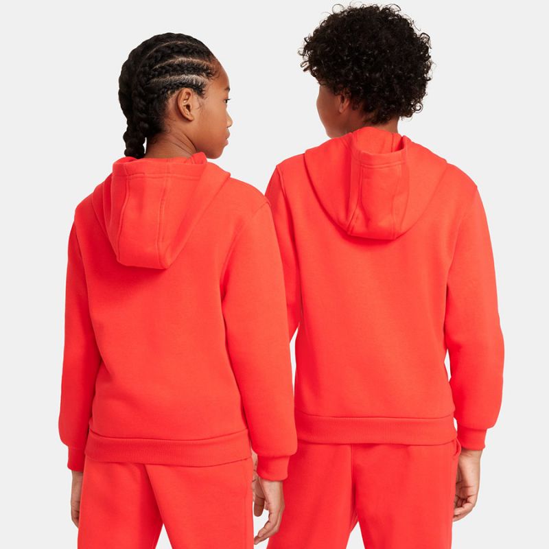 Red nike hoodie online junior