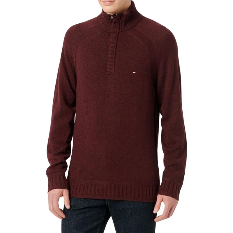 Tommy hilfiger lambswool zip mock sweater hotsell