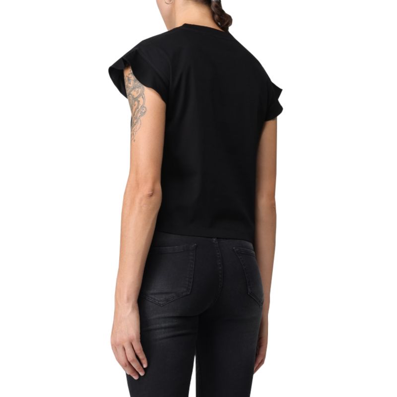 Pinko Logo Strass T-shirt W 101609A12H Clothing , Shirts , Women Your Sports Performance