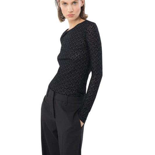 Pinko Logo T-shirt W 100639A 14F Clothing , Shirts , Women 4F